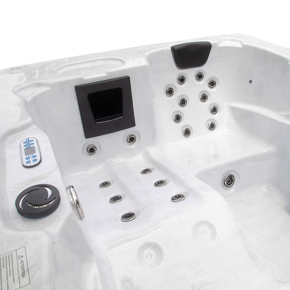 Lihtsofty Quadratische Whirlpool-Abdeckung – 228x228x30 Cm, 420D Oxford, Wasserdicht, UV-Schutz | Kaffee